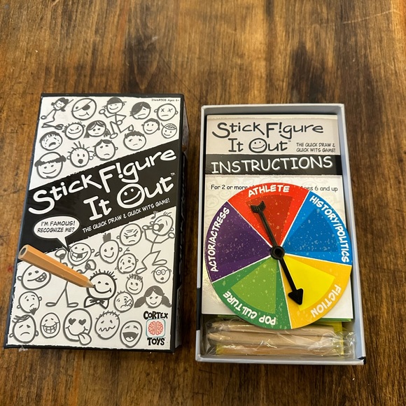 Stick Figure It Out Cortex Toys Game Quick Draw & Quick Wits Game - Picture 4 of 6